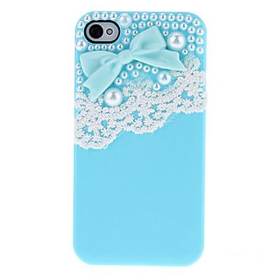 Bow com grânulos e laço bonita coberta com cola Hard Case