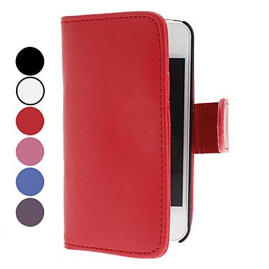 Capa de Couro PU elegante para o iPhone 4 e 4S (cores sortid