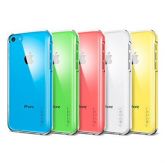 Cor de volta caso transparente sólida para iPhone 5C
